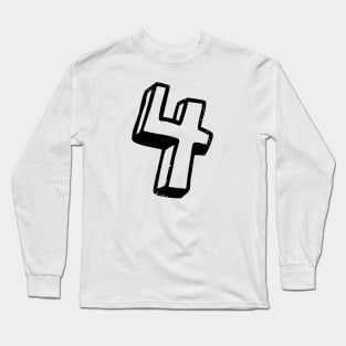 Number 4 Long Sleeve T-Shirt